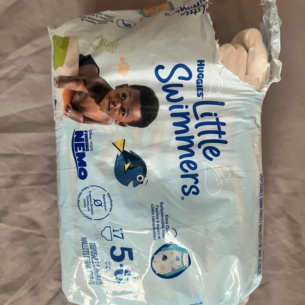 Huggies Little Swimmers Diaper Covers - Light Blue